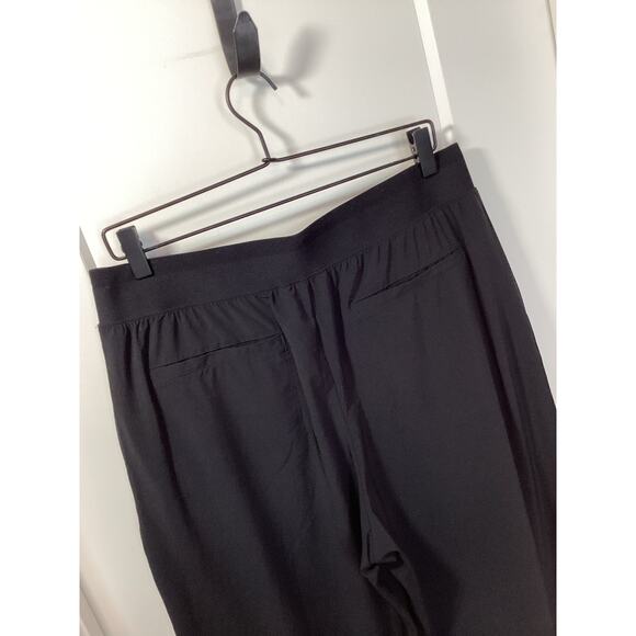 Athleta Women's Brooklyn Heights High Rise Pleated Wide Leg Pants Black Size 12 - Picture 6 of 10